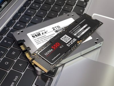 Different,Types,Of,Ssd,Disk,Drive,Isolated,On,Laptop,Keyboard.